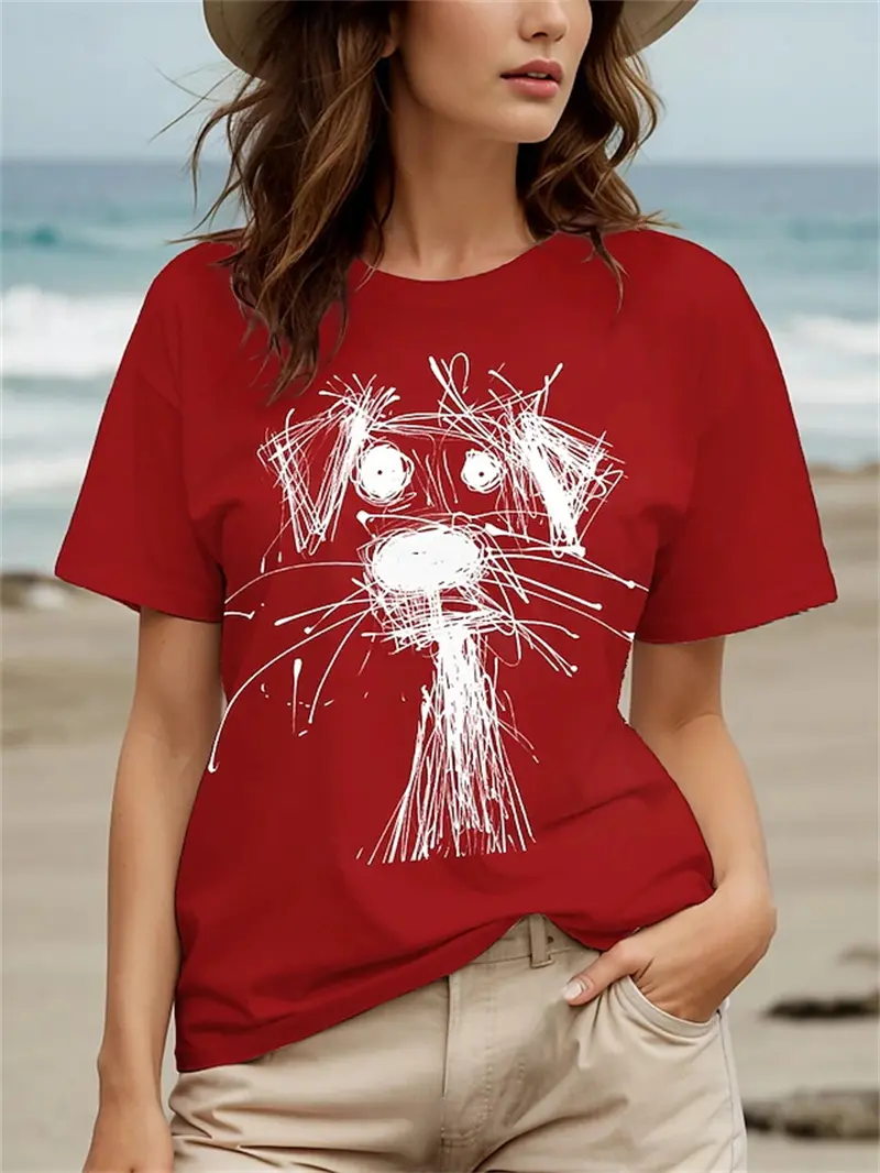 New Summer 3D Dog Printing T Shirt Cute Animal Dogs Graphic T-shirts For Men Women Kid Fashion Funny Short Sleeves Vintage Top