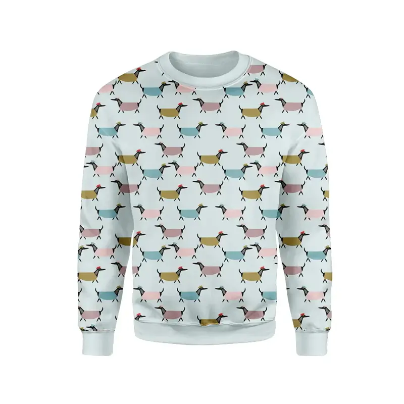 Cute Cartoon Graphic 3D Print Sweatshirt For Men Fashion Kawaii Cat Bear Animal Crew Neck Hoodie Pullover Women Children Clothes