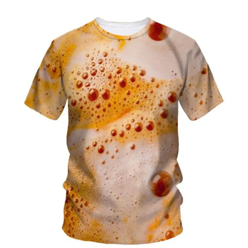 Funny Bubble Beer 3D Printed T Shirt For Men Women New  Summer Fashion Graphs T-shirt Gym Sports Short Sleeve Tees Women Tops