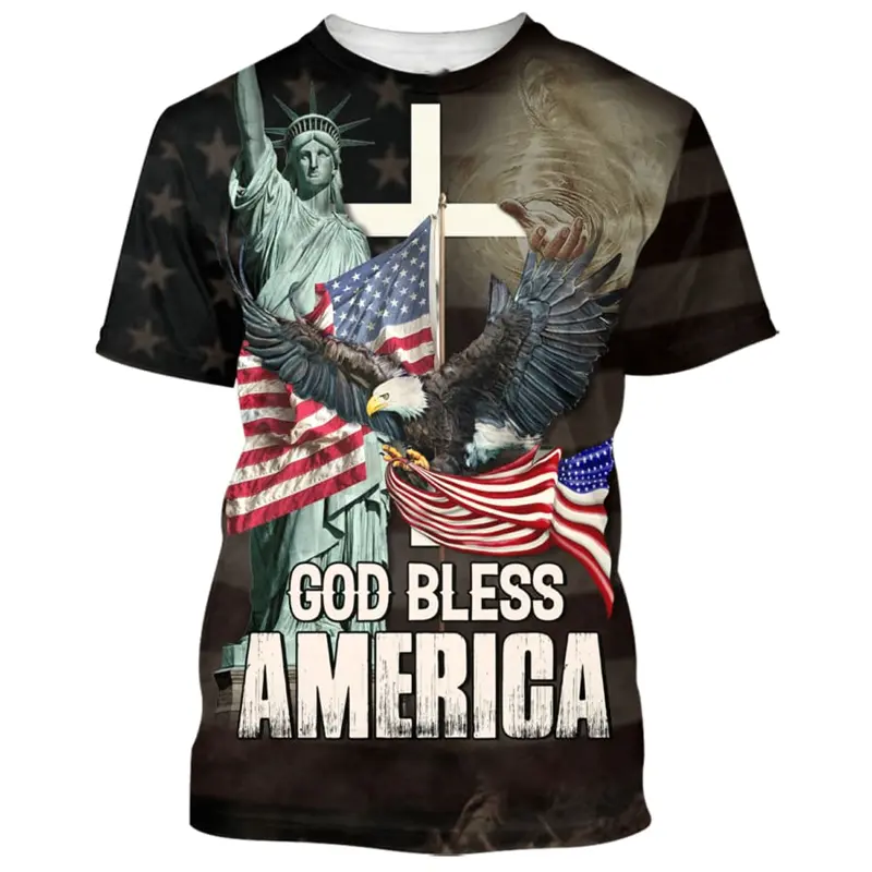 Jesus Christ Cross 3D Print T-Shirts Men Women Casual Fashion Streetwear Oversized O-Neck T Shirt Kids Tees Tops Y2k Men Clothes