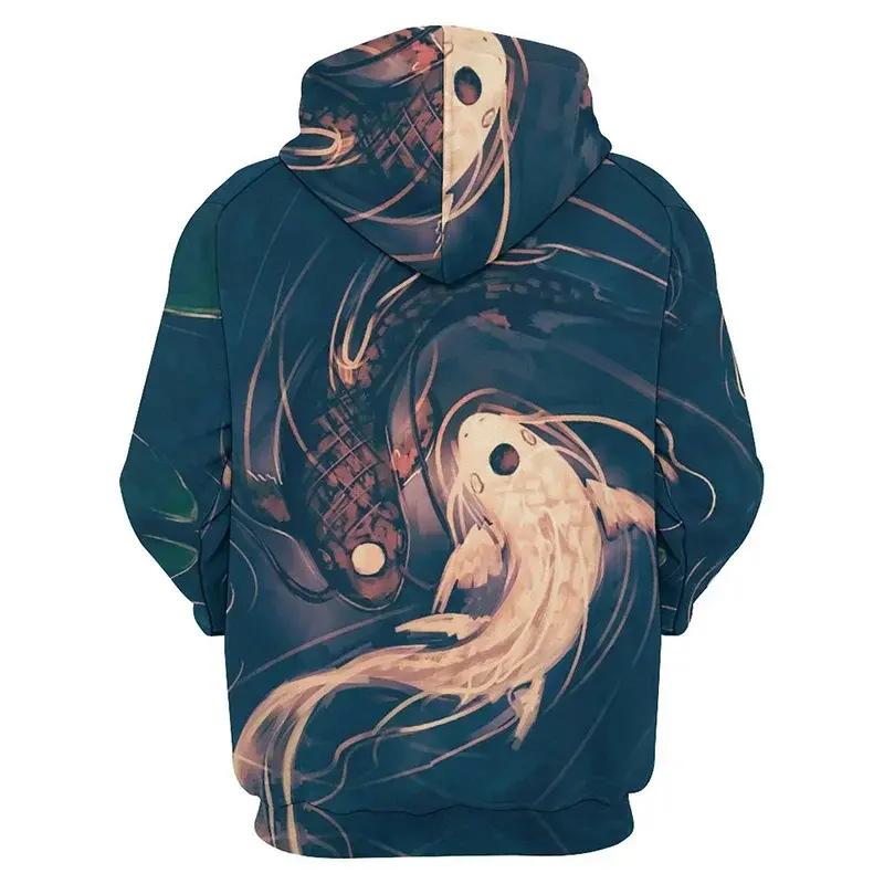 New 3D Print Yin Yang Graphic Sweatshirts Fashion Eight Gossip 3D Printed Hoodies For Men Casual Streetwear Women Hoodie Tops