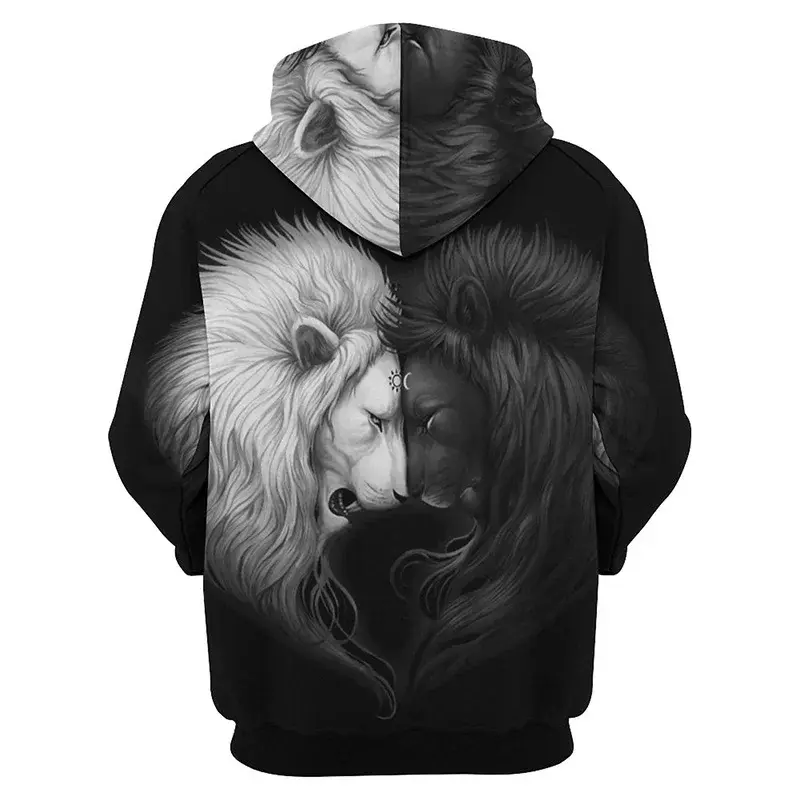 New 3D Print Yin Yang Graphic Sweatshirts Fashion Eight Gossip 3D Printed Hoodies For Men Casual Streetwear Women Hoodie Tops
