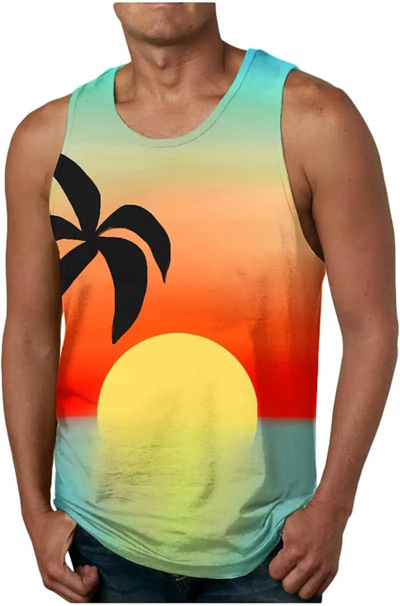 New Fashion 3D Printed Hawaiian Vest For Men Women Casual Quick Drying Sleeveless Vests Summer Popular Outdoor Sport Tank Tops