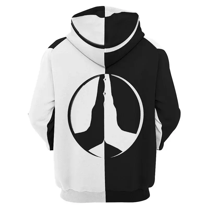 New 3D Print Yin Yang Graphic Sweatshirts Fashion Eight Gossip 3D Printed Hoodies For Men Casual Streetwear Women Hoodie Tops