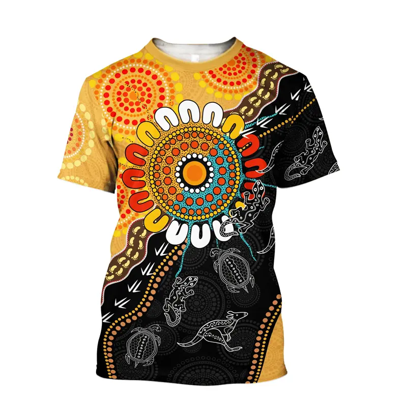 New Fashion 3D Print T-shirt Casual Australia Aborigines Nation Mens Graphic Tshirts Harajuku O-neck Short Sleeve Tees Tops