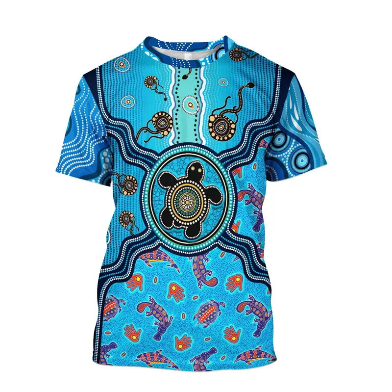 New Fashion 3D Print T-shirt Casual Australia Aborigines Nation Mens Graphic Tshirts Harajuku O-neck Short Sleeve Tees Tops
