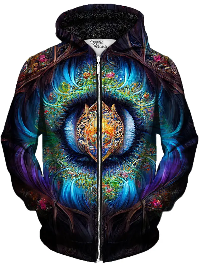 Autumn Men Zip Up Hoodies Men 3d Print Psychedelic Pattern Tops Sweatshirts For Men Women Harajuku Long Sleeve Zipper Coat New