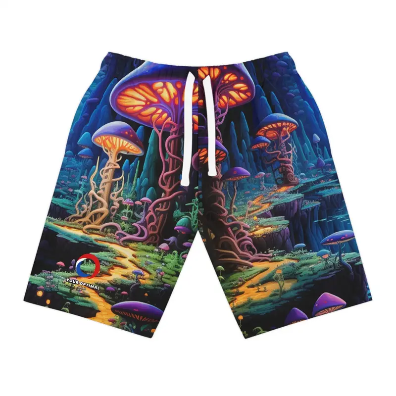 3d Print Psychedelic Mushroom Shorts For Men Casual Fashion Hawaiian Outwear Pants Shorts Cool Street Loose Designer Clothes Men