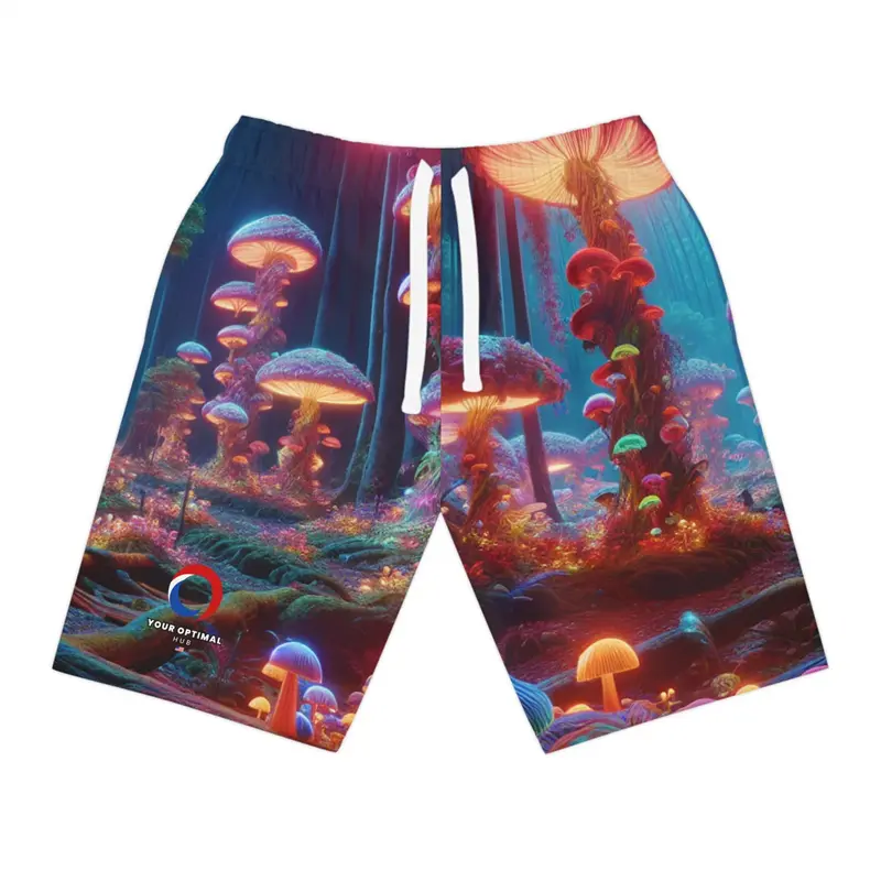 3d Print Psychedelic Mushroom Shorts For Men Casual Fashion Hawaiian Outwear Pants Shorts Cool Street Loose Designer Clothes Men