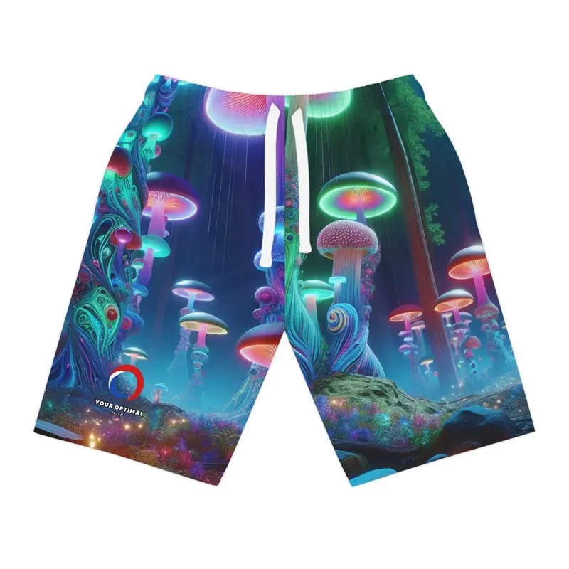 3d Print Psychedelic Mushroom Shorts For Men Casual Fashion Hawaiian Outwear Pants Shorts Cool Street Loose Designer Clothes Men