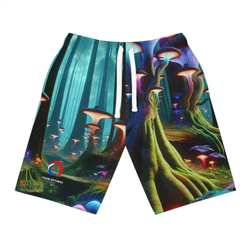 3d Print Psychedelic Mushroom Shorts For Men Casual Fashion Hawaiian Outwear Pants Shorts Cool Street Loose Designer Clothes Men