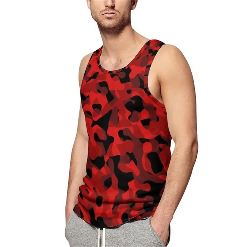3D Camouflage Printed Sportswear Man Summer Sleeveless Fitness Casual Vest New Men Women Plus Size Running Tank Kids Street Tops