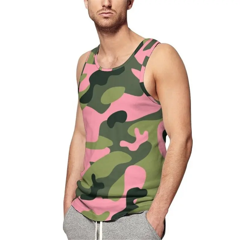 3D Camouflage Printed Sportswear Man Summer Sleeveless Fitness Casual Vest New Men Women Plus Size Running Tank Kids Street Tops