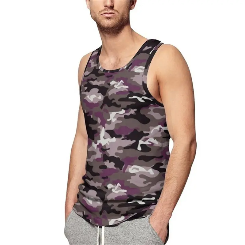 3D Camouflage Printed Sportswear Man Summer Sleeveless Fitness Casual Vest New Men Women Plus Size Running Tank Kids Street Tops