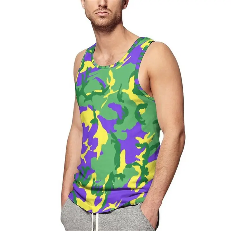 3D Camouflage Printed Sportswear Man Summer Sleeveless Fitness Casual Vest New Men Women Plus Size Running Tank Kids Street Tops