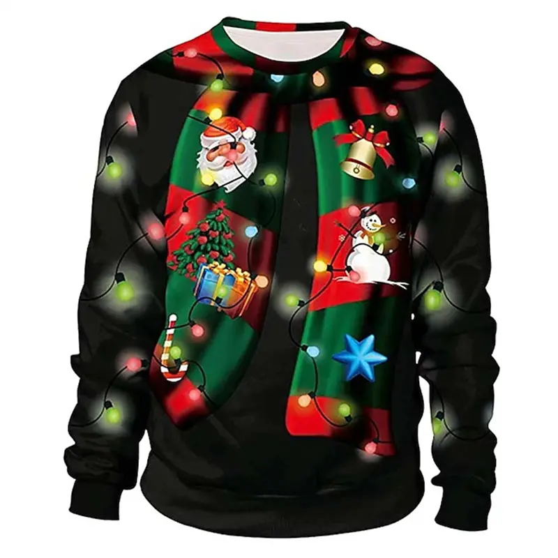 New 3D Printed Beer Graphic Sweater Men Women Fashion Christmas Pattern Ugly Sweater Street Casual Winter Sweatshirt Mens Tops