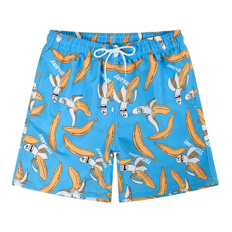 Funny Fruit Banana 3d Print Beach Shorts Men Plant Flamingo Graphic Short Pants Women Kid Outdoor Sports Surf Board Swim Trunks