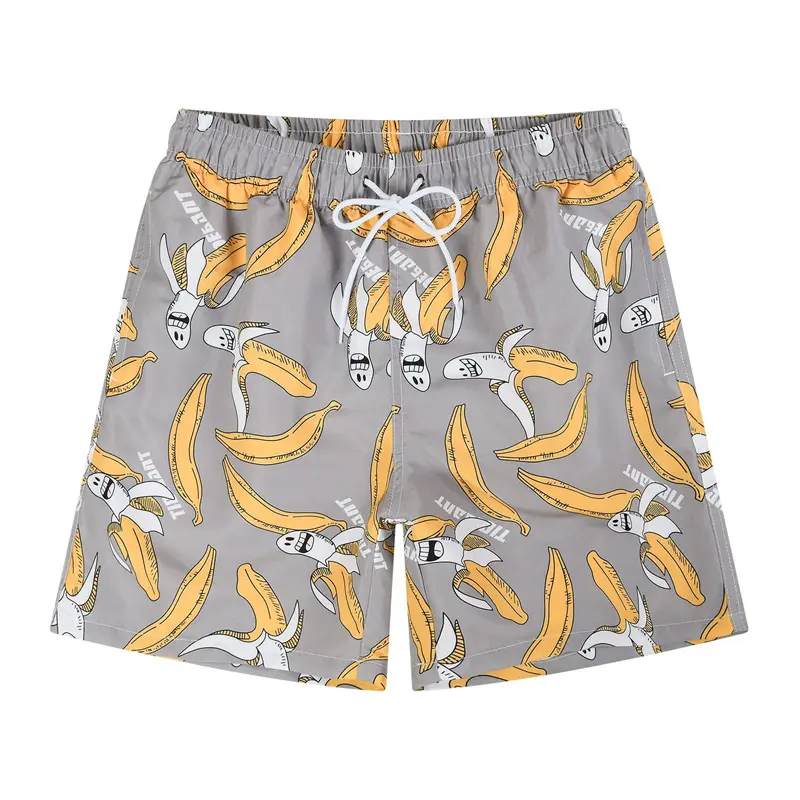 Funny Fruit Banana 3d Print Beach Shorts Men Plant Flamingo Graphic Short Pants Women Kid Outdoor Sports Surf Board Swim Trunks