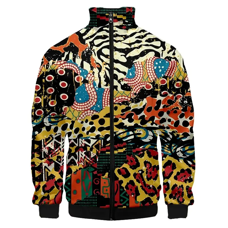 Luxury Baroque 3D Print Jacket for Men Women Sweatshirt Fashion Jacket Oversized Clothing Harajuku Couple Baseball Tops New