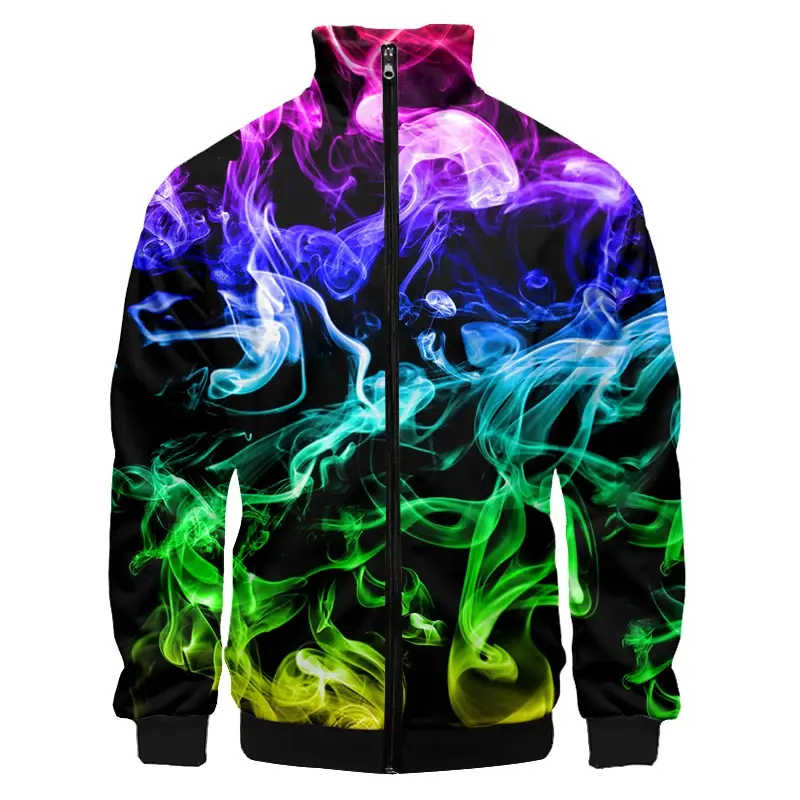 Funny Men's 3D Printing Jacket Fashion Art Style  Spring Autumn Casual Zipper Coat Harajuku Comfortable Men Women Clothing Top