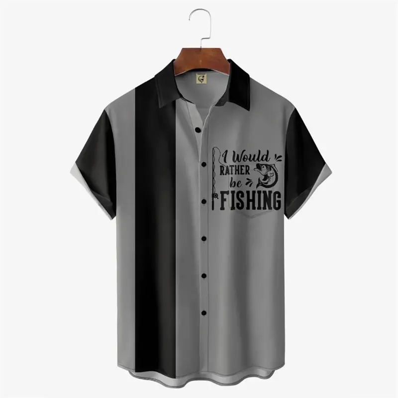 Classic Black And White Series Men Tops 3D Print Star Hawaiian Short Sleeve Beach Shirt Women Loose Harajuku Button Lapel Blouse
