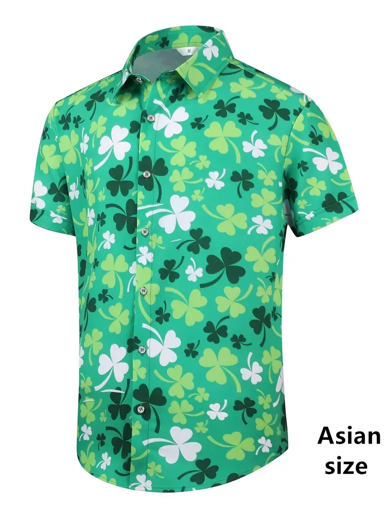 2025 New Vintage Elegant Men's Hawaiian Shirts Trendy 3D Tropical Flower Plant  Printed Short-sleeve Tops Women  Vacation Blouse