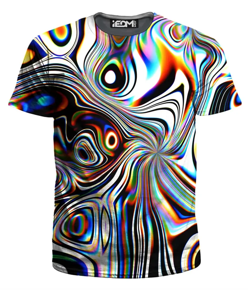 Summer Men's T-Shirt 3d Print Mushroom Short-Sleeved Tshirt Tops Magic Mushroom Print Pattern Oversized Street Men T-shirt