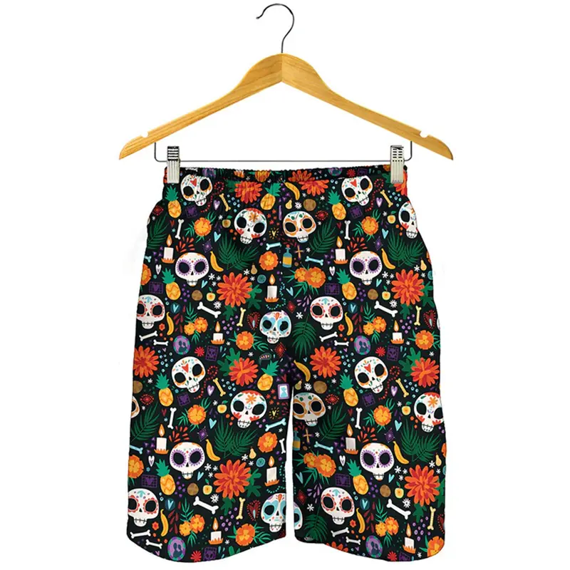 3D Print UFO Green Alien Y2k Beach Shorts Men Hawaiian Swimming Trunks Woman Comfortable Quick Dry Sportwear Kids Ice Shorts