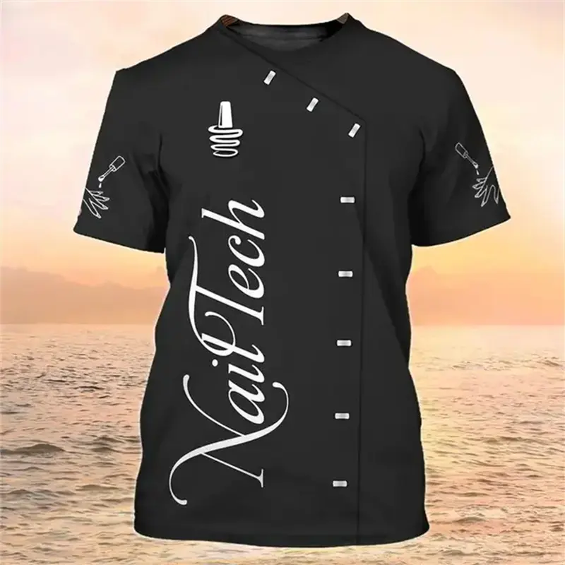 Cosplay Female Beautician Short-sleeved T-shirt Men Women Casual Personality Tee Tops Summer New Fashion 3D Graphic Clothing