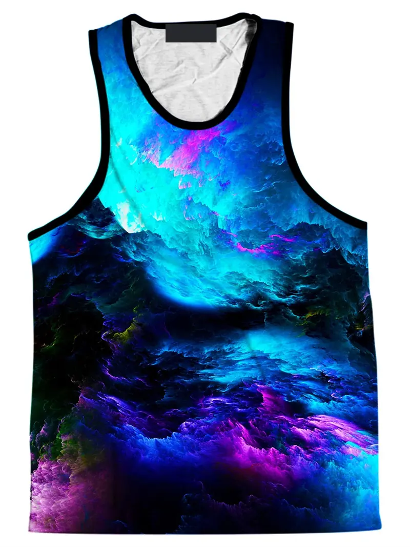 Summer Colorful Graffiti Graphic Tank Top Men 3D Printed Sport Gym Clothing Fashion Streetwear Vest Sleeveless Fitness Y2k Tops