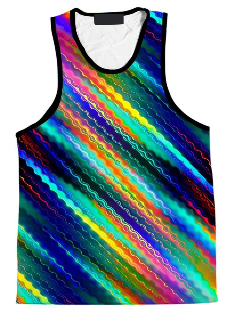 Summer Colorful Graffiti Graphic Tank Top Men 3D Printed Sport Gym Clothing Fashion Streetwear Vest Sleeveless Fitness Y2k Tops