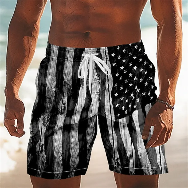 New USA American Flag Graphic Men Board Shorts 3D Printed Short Pants Casual Hawaiian Swim Beach Trunks Summer Men Kids Clothes