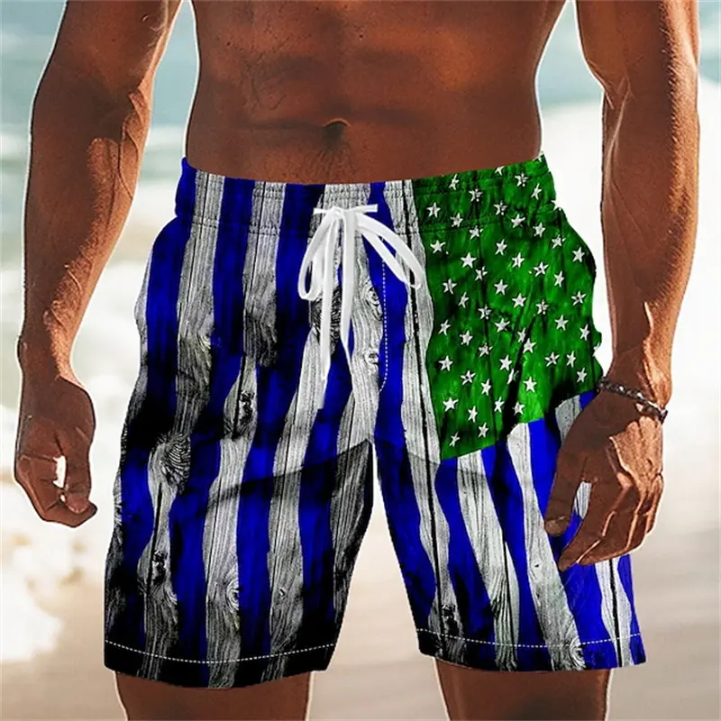 New USA American Flag Graphic Men Board Shorts 3D Printed Short Pants Casual Hawaiian Swim Beach Trunks Summer Men Kids Clothes