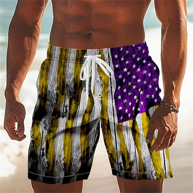 New USA American Flag Graphic Men Board Shorts 3D Printed Short Pants Casual Hawaiian Swim Beach Trunks Summer Men Kids Clothes