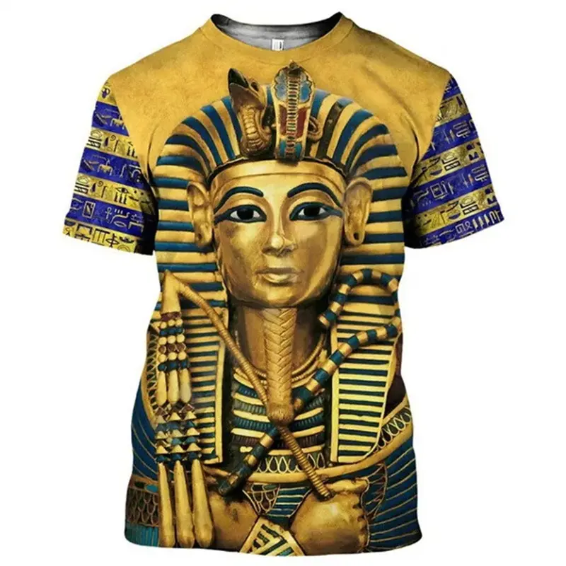 Men's T-shirt Ancient Egyptian God Eye Of Egypt Pharaoh 3d Print Kids Women Top Oversized Tee Men Clothing Holiday Short Sleeve