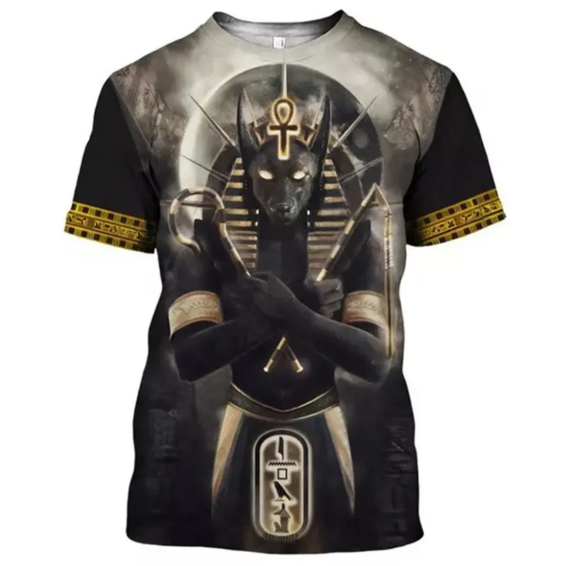 Men's T-shirt Ancient Egyptian God Eye Of Egypt Pharaoh 3d Print Kids Women Top Oversized Tee Men Clothing Holiday Short Sleeve