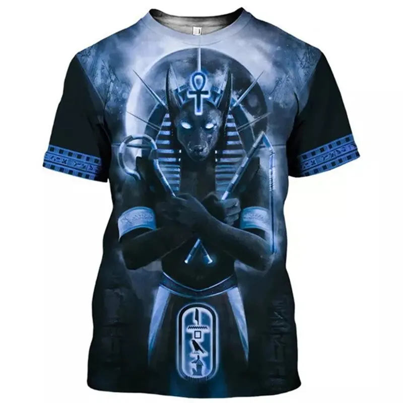 Men's T-shirt Ancient Egyptian God Eye Of Egypt Pharaoh 3d Print Kids Women Top Oversized Tee Men Clothing Holiday Short Sleeve