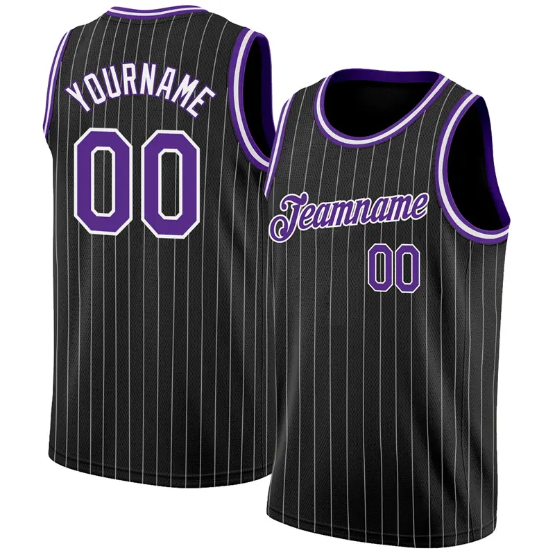 Custom Men Basketball Jerseys 3D Print Pinstripe Pattern Team Uniform Summer Quick Dry Sleeveless Tank Tops Men Sport Gym Vests