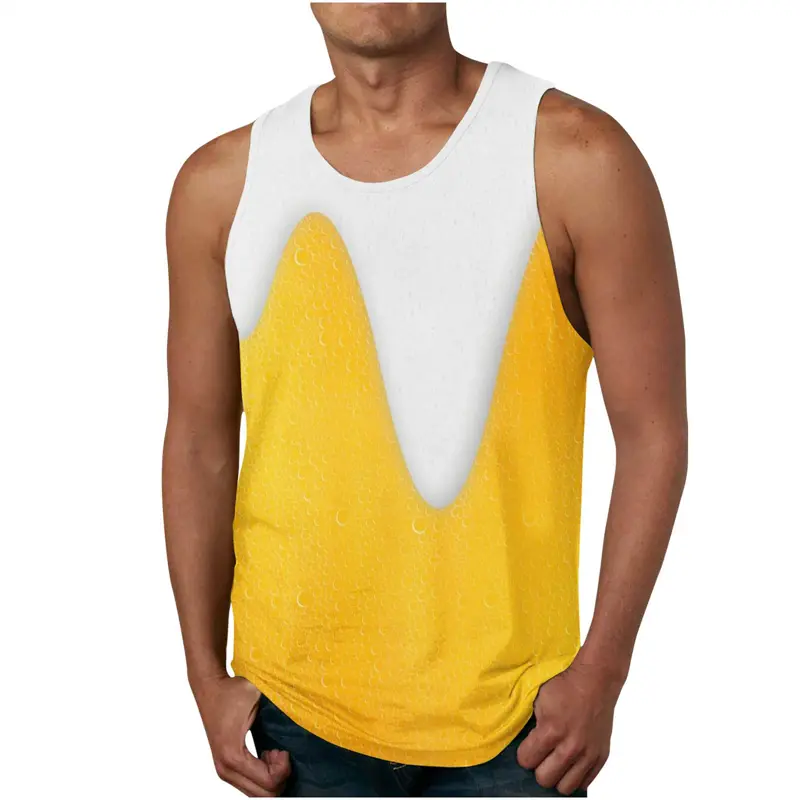 Men's Tank Tops Water Drop 3D Vest Men Summer Fashion Casual Sleeveless Vest Hip Hop Harajuku Streetwear Cool Tops Men Clothing