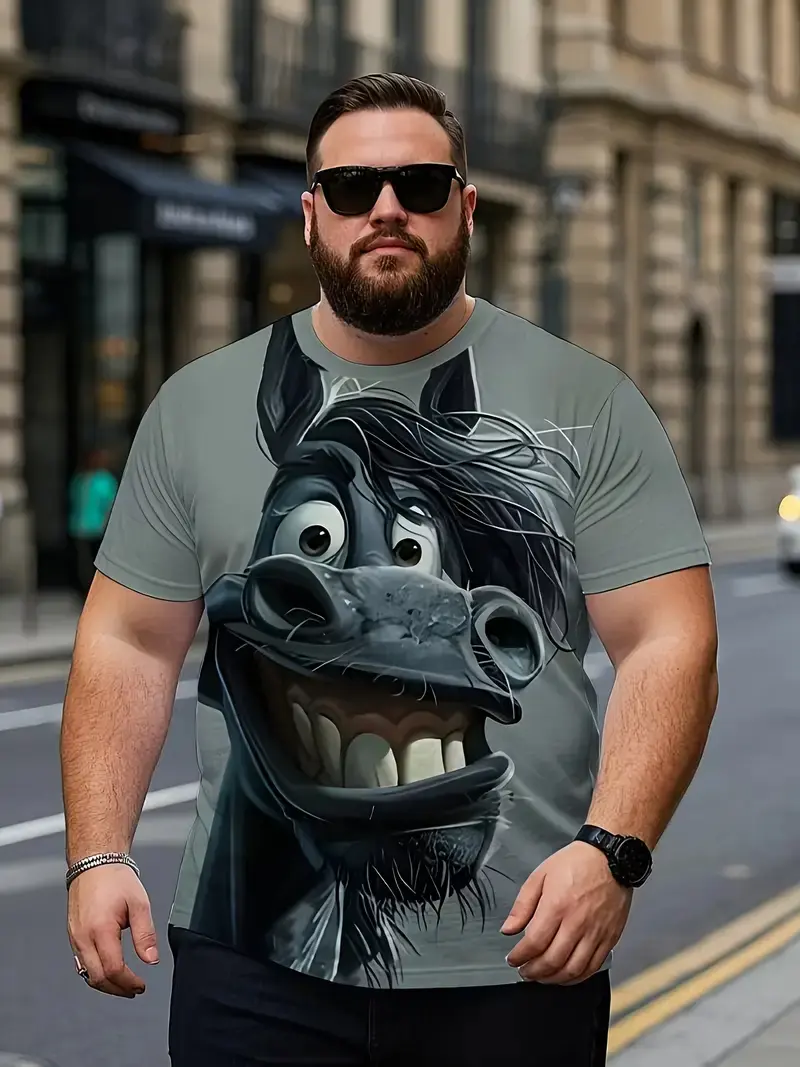 2025 New Donkey Graphic 3D Printed T Shirts Men Women Fashion Casual Novelty T-shirt Kid Street Short Sleeve Funny Kids T Shirt