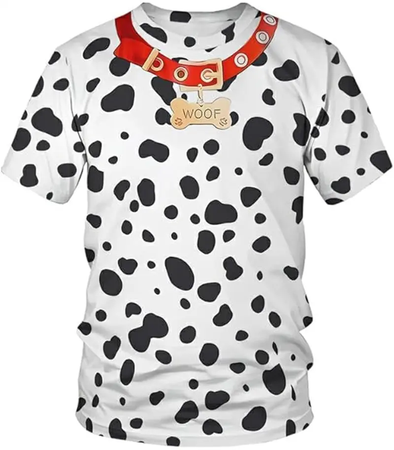 New Leopard Tiger Animal Print Mens T Shirt 3D Print Costume Party Cosplay Funny Tee Unisex Casual Short Sleeve Tops Kid T-shirt