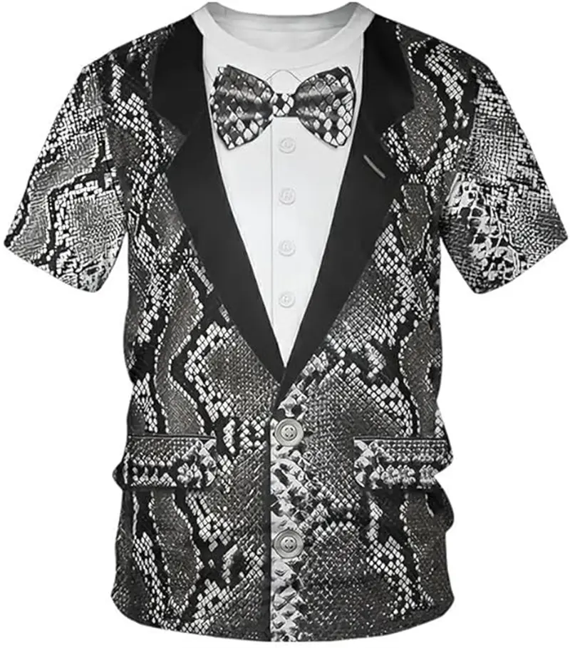 New Leopard Tiger Animal Print Mens T Shirt 3D Print Costume Party Cosplay Funny Tee Unisex Casual Short Sleeve Tops Kid T-shirt