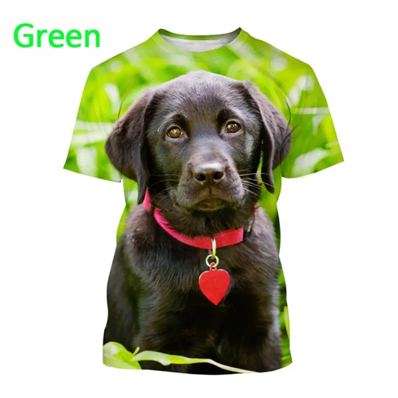 New Fashion Mens Graphic Tshirts Funny Animal Dog 3D Print Round Neck Top Tee Woman Kid Breathable Harajuku Short Sleeve T Shirt