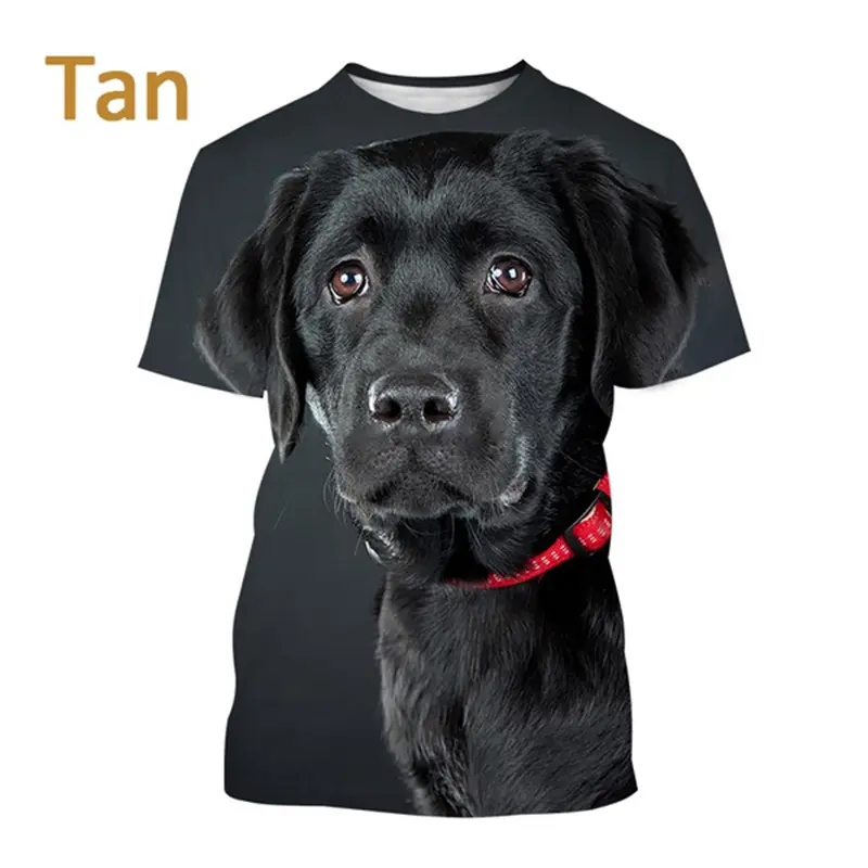 New Fashion Mens Graphic Tshirts Funny Animal Dog 3D Print Round Neck Top Tee Woman Kid Breathable Harajuku Short Sleeve T Shirt