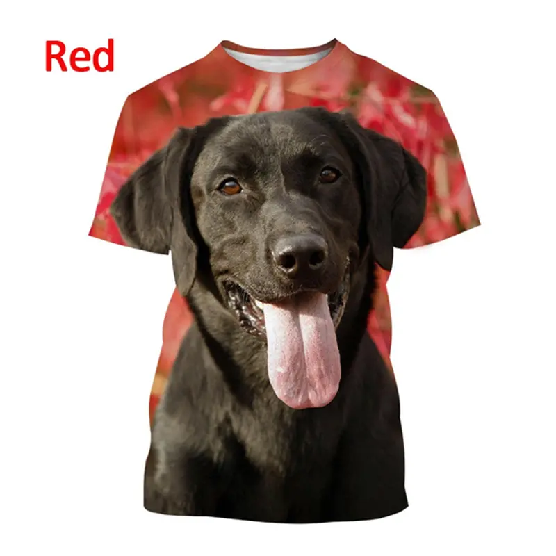 New Fashion Mens Graphic Tshirts Funny Animal Dog 3D Print Round Neck Top Tee Woman Kid Breathable Harajuku Short Sleeve T Shirt