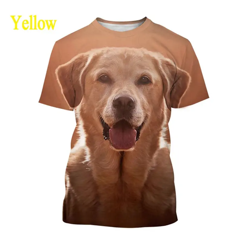 New Fashion Mens Graphic Tshirts Funny Animal Dog 3D Print Round Neck Top Tee Woman Kid Breathable Harajuku Short Sleeve T Shirt