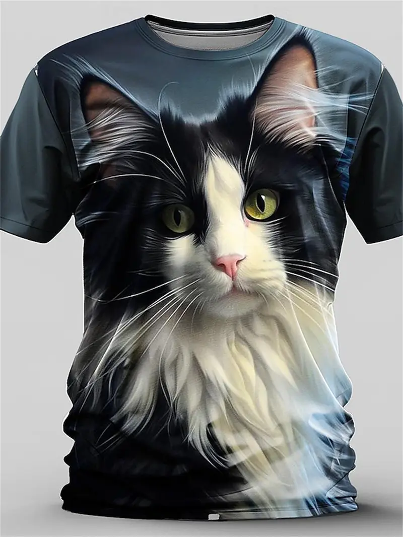 2024 New Fashion Animal Horse 3D Print T Shirt For Men Women Casual Short Sleeve T-shirt Kids Streetwear Funny Graphic Tee Tops