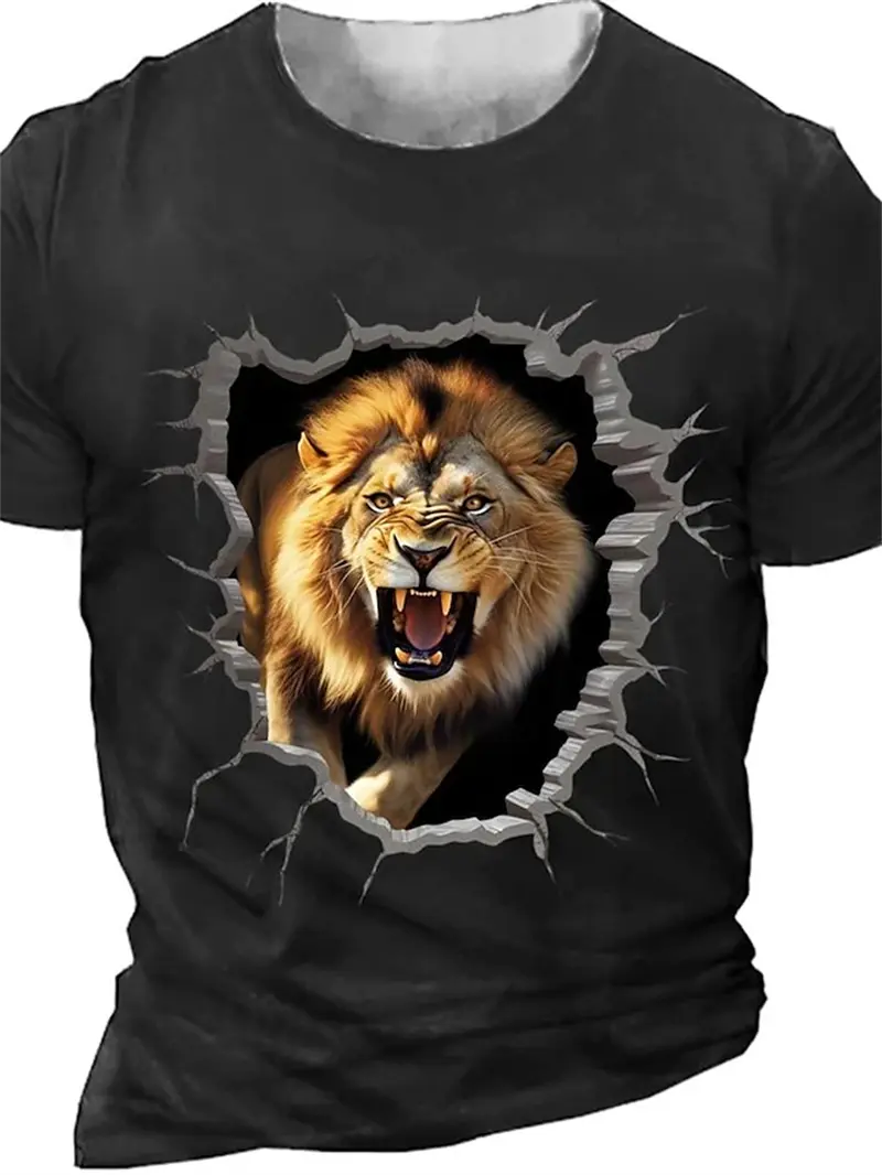 2024 New Fashion Animal Horse 3D Print T Shirt For Men Women Casual Short Sleeve T-shirt Kids Streetwear Funny Graphic Tee Tops