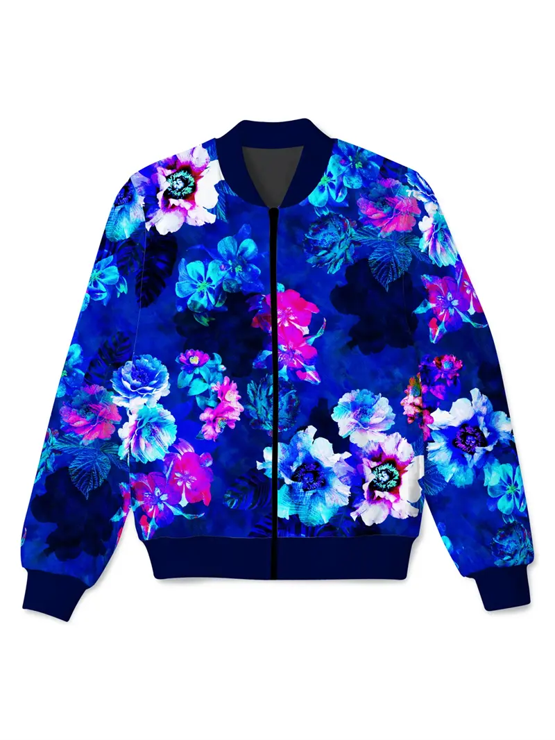 Psychedelic Graphic Bomber Jacket Men Women Fashion Design 3D Print Zip up Jacket Casual Street Clothes Spring And Autumn Coat