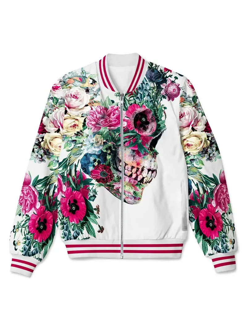Deer Animel 3D Print Zip Up Jacket For Women Men Clothing Casual Long Sleeve Streetwear Comfortable Coats Washed Graphic Jacket